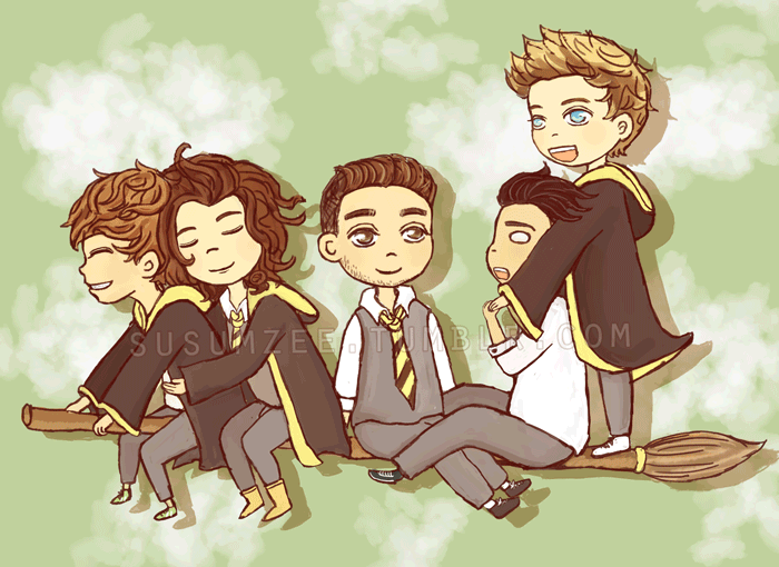 My Blooog — Anon: Can you do One Direction Hogwarts AU or Camp...