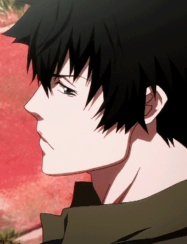 Shinya Kougami, cg, guy, cigarette, close up, spiky hair, anime