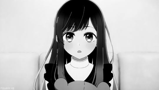 Anime girl, gif and black gif anime #1651379 on