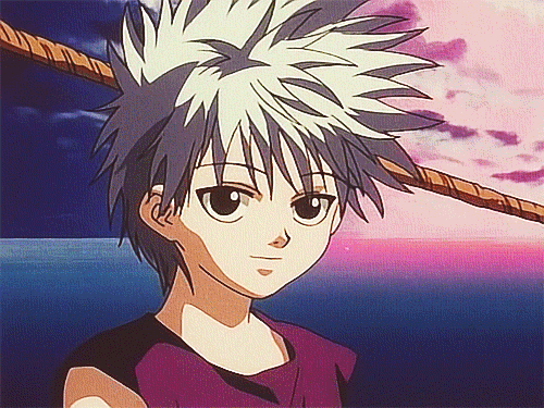 To offset your scarring from Bald Kurapika, I present a redrawn scene with  Killua(with an artistic background lol) Deleting the lineart gives a not  too shabby minimalist vibe too I think! : r/HunterXHunter