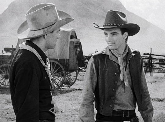 John Ireland & Montgomery Clift as Cherry Valance... : decent bloke