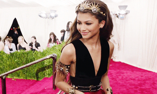The Neckline of Zendaya's Zip-Up Gown Nearly Plunged to Her Belly Button