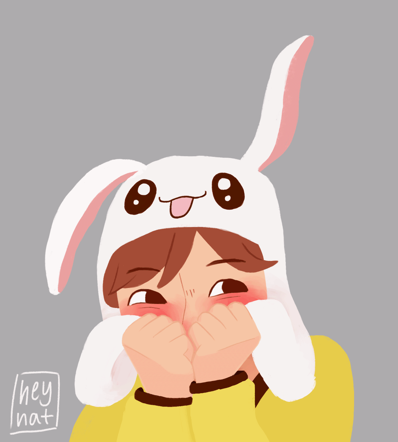 uwu bunny hat