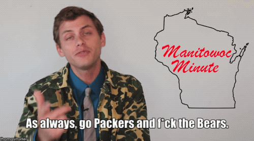 Hottertees Go Packers and F The Bears Manitowoc Minute Shirt