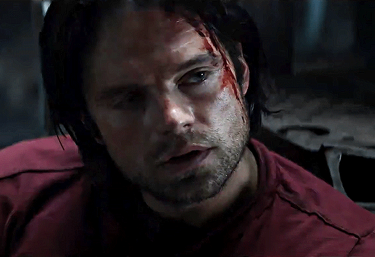 bucky barnes red henley shirt