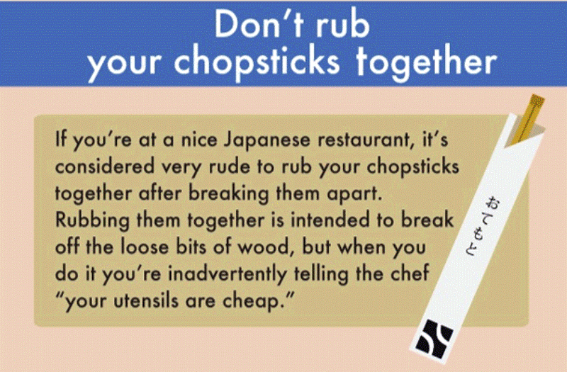 Rub your. Don't RUB it in. Interesting facts about Japan.