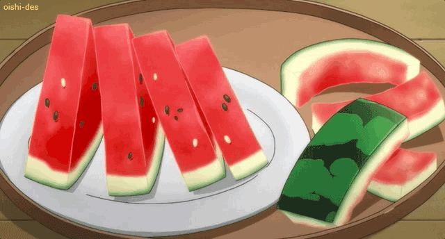 Crush Me Anime Parody Watermelon Sticker - Etsy