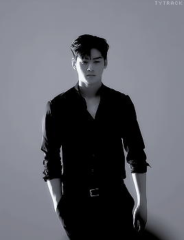 Download Cha Eun Woo Selca Black Suit Wallpaper
