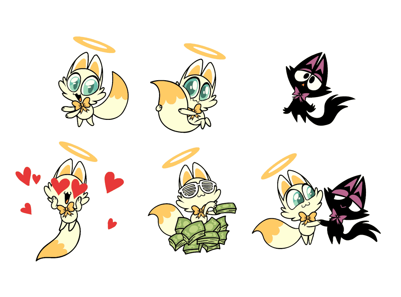 Kyra's Art! - More Mew and Boo stickers for work! 8D Similar to...