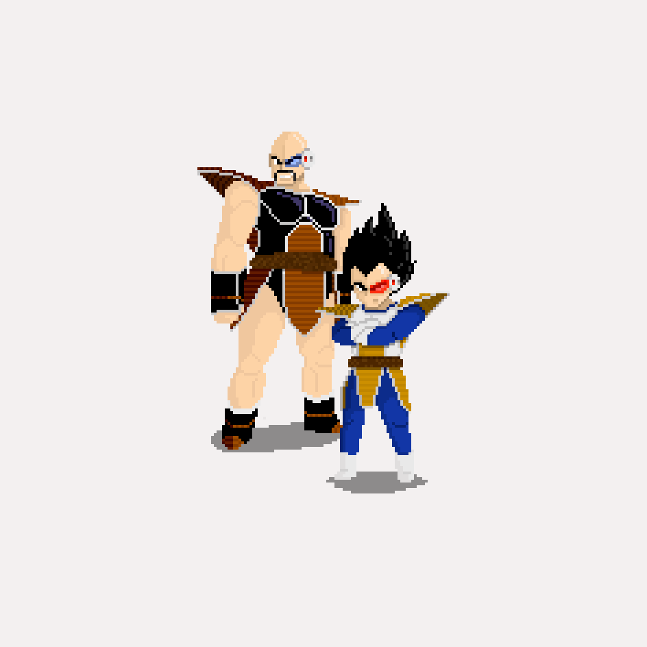 I got time to throw together another pixel art piece. I have been wanting  to do a Vegeta Piece for ages... so here it is haha... – @ishis-art on  Tumblr