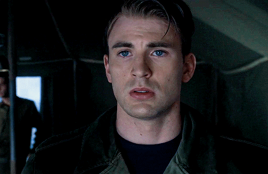 Chris Evans as Steve Rogers in Captain America:...