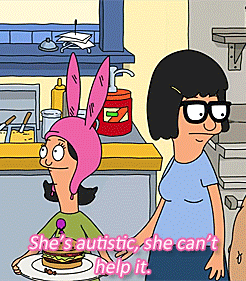 Image result for bob's burgers autism