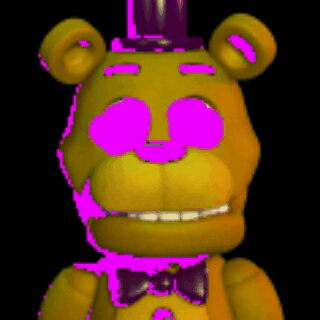 Render of the infamous TNAF Fredbear, god this model is so fucking bad but  hey, nostalgia keeps him in my heart : r/fivenightsatfreddys