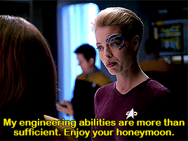 it comes with an Ezri *and* a Jadzia Star Trek: Voyager 5x18 Course