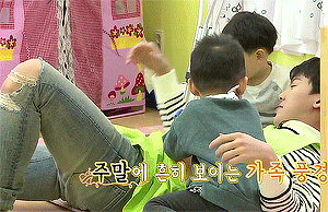 Cutest moments of Monsta X playing with kids at the day care