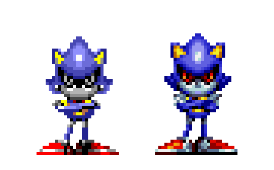 Loss on X: My attempt at making a Metal Sonic sprite for #SonicGalactic!  This was only a fun project, not an official sprite. Sonic and Tunnel  sprites not by me, obviously.  /