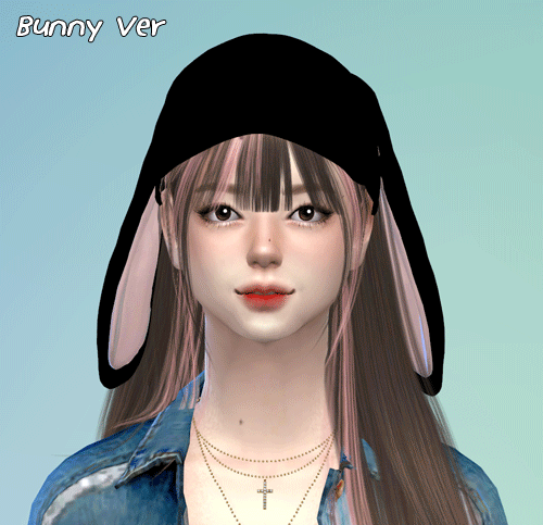 S S I A T SIMS4 POSE — acc)Bunny Hat ver1,2 TISTORY / PATREON