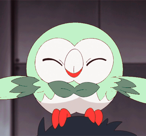 Pokemon Faces of Rowlet - Download Stickers from Sigstick