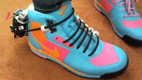 the hacksmith self lacing shoes