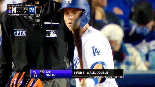 catcher thighs and baseball skies — Will Smith » Solo home run » Giants @  Dodgers »