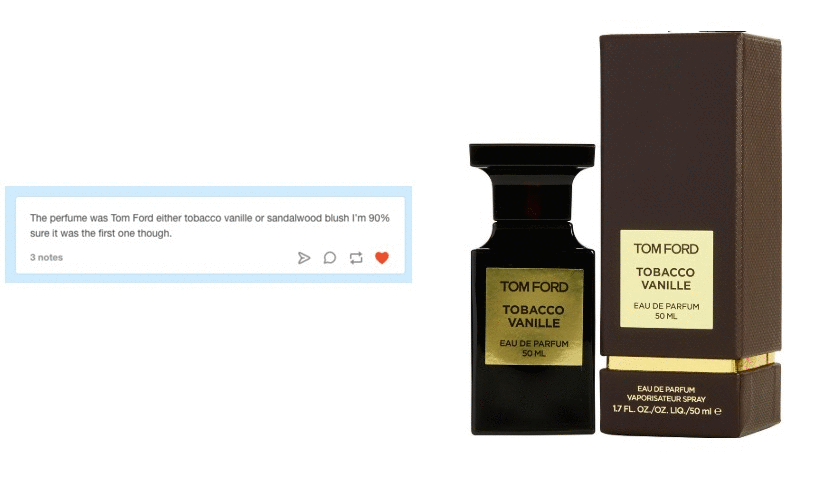 Things Taylor Swift Owns. — Item: Tom Ford Tobacco Vanille Perfume  According...