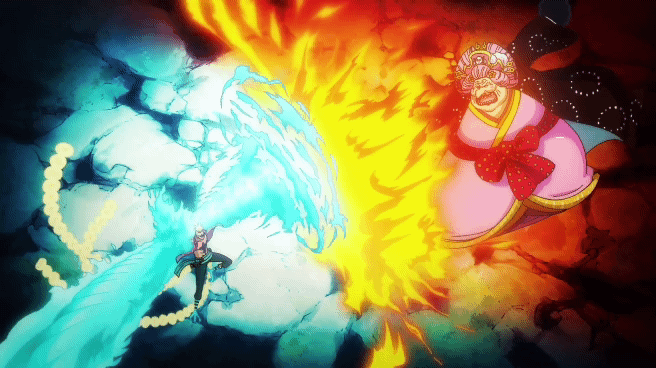 One Piece Ep 866 - Big Mom Vs Chopper Monster Point - Gigantic Prometheus  on Make a GIF