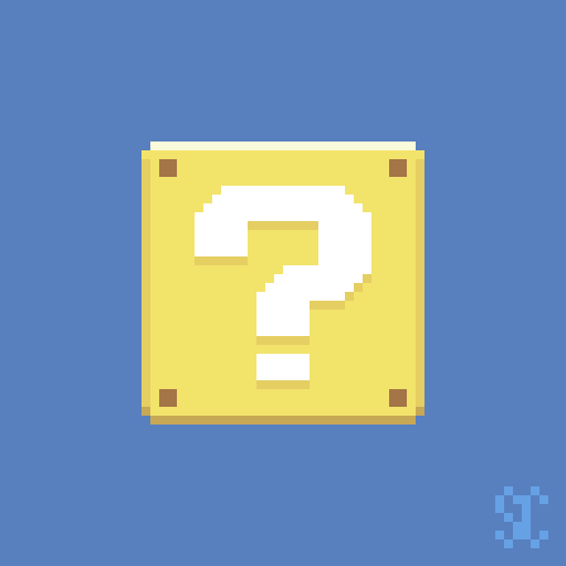 Lucky block pixel art