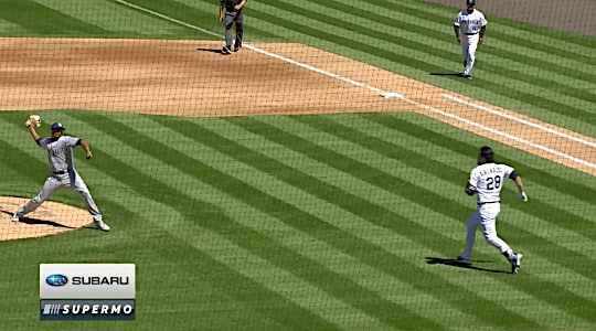 GF Baseball — Nolan Arenado charges the mound after Luis