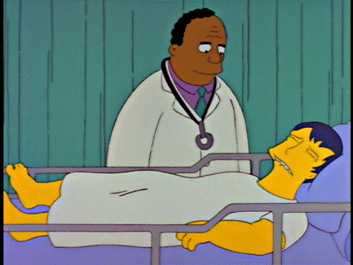 can we have a pool, dad? — Dr. Hibbert: Uh, Mike, try to lift your