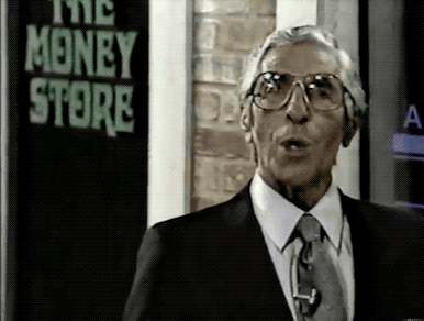 GIFs Of The 80s — Phil Rizzuto for the Money Store - 1986