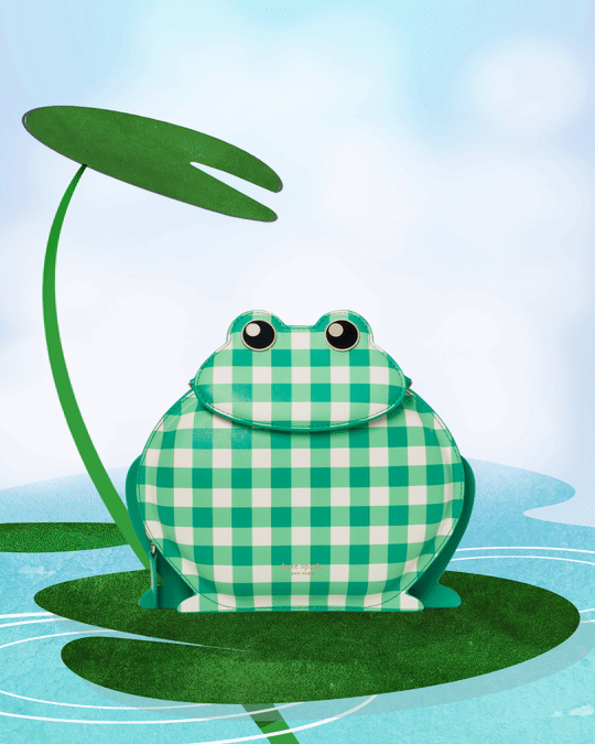 kate spade new york | frogs...for spring? groundbreaking. Artwork by...