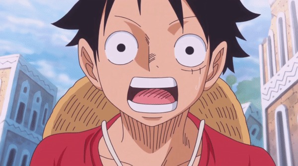 Shocked Monkey D. Luffy from One Piece 😲🐒