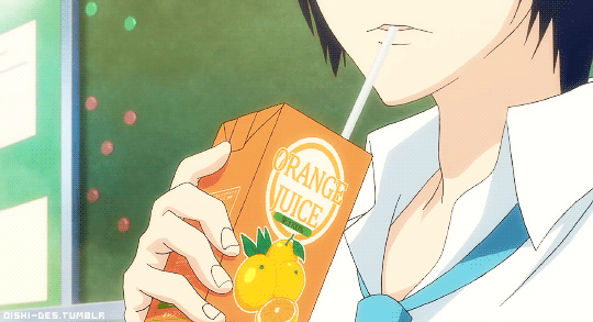 Oishii~desu ‣ Anime Food — Orange Juice - 3D Kanojo: Real Girl ep2