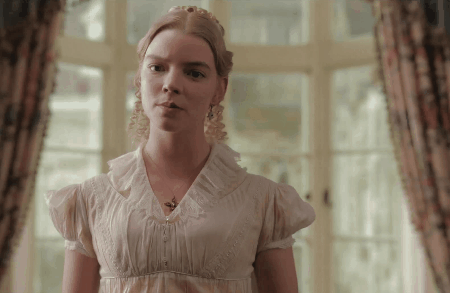 Anya Taylor-Joy as Emma Woodhouse in Emma. (2020) dir. Autumn de Wilde.