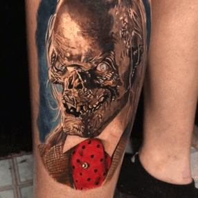 Tattoo Angus  How does billrhine do it  Peep this awesome  Tales From The HoodTales From The Crypt Tattoo he did recently Look at  that detail  Bill is in the