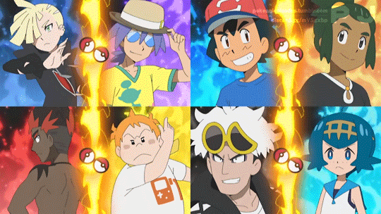pokeaniepisodes: The Alola cast final group - Smiling Performer