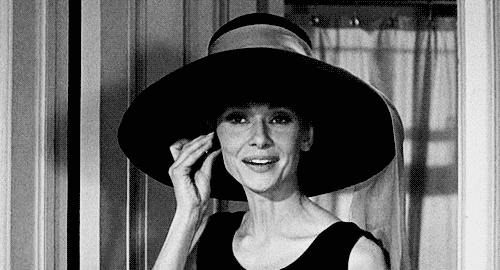 Closeup of Audrey Hepburn's gorgeous bag in Breakfast at Tiffany's