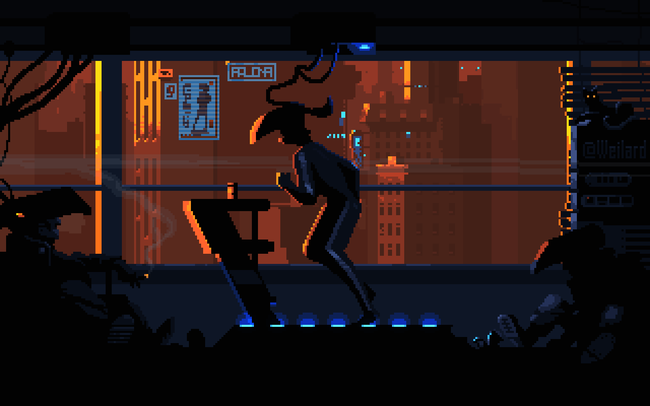 JWulen on X: Pixel Art de Cyberpunk 2077  / X