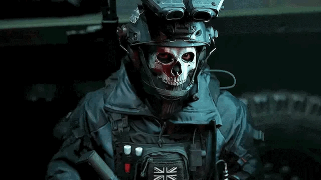 Call of Duty Simon Riley Task Force 141 Ghost Fighting Cosplay