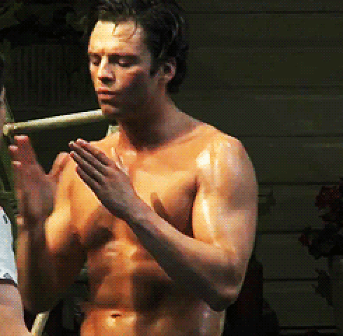 OK Sebastian Stan shirtless... 