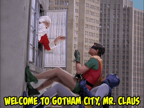 Dynamic Duo Deposit — gameraboy: Merry Christmas from Batman!