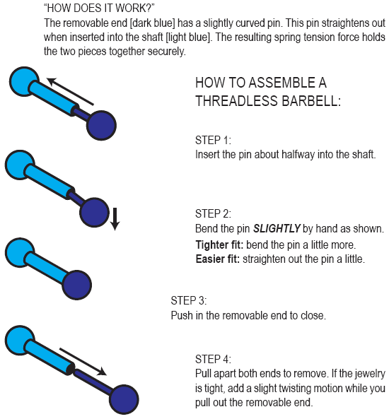 double helix piercing jewelry