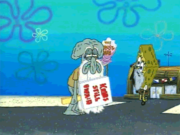 spongebob squid on strike