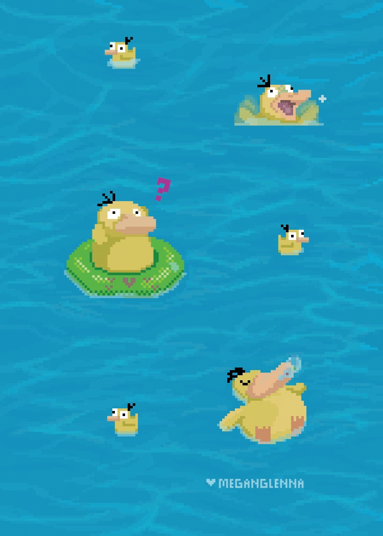 Psyduck from Pokemon | Minimalist by matsumayu on DeviantArt