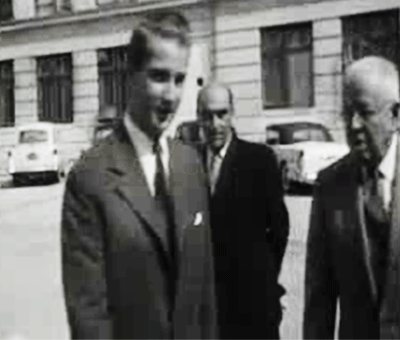 Rare Audrey Hepburn : Audrey Hepburn meeting Prince Albert of Belgium...