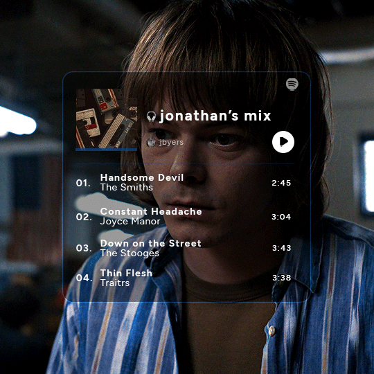 Jonathan and Will Byers playlist // Stranger Things 