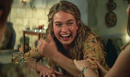 Lily James as Young Donna in Mamma Mia! Here We Go 