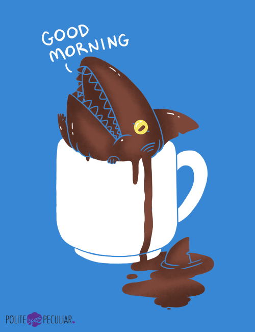 Emerging from the depths of your coffee maker, - threadless