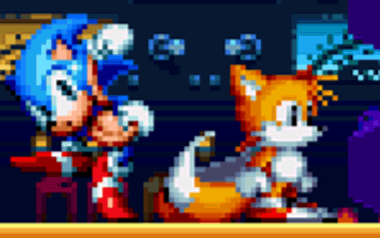 Neon Sonic's Tails Sprites