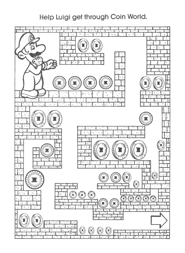 Mario Worksheets For Kids